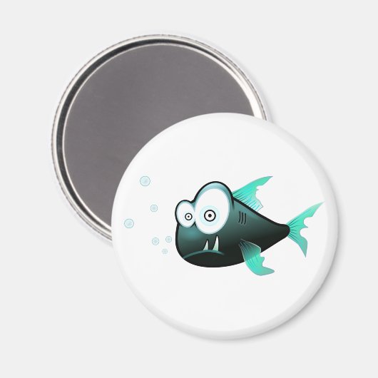 Piranha Magnet (Vorderseite/Rückseite)