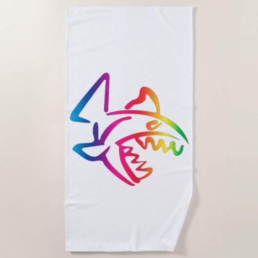 Piranha Strandtuch (Vorderseite)