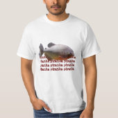 Piranha-südamerikanisches Fisch-niedrige T-Shirt (Vorderseite)
