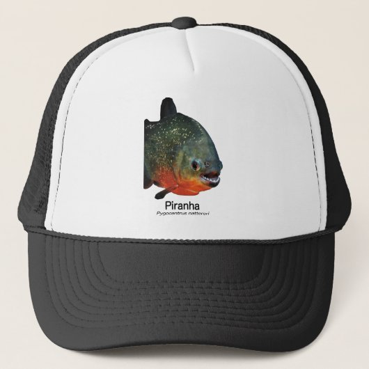 Piranha Truckerkappe (Vorderseite)