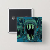 Piranhas Fish Custom Personalize Anniversale Button (Vorne & Hinten)