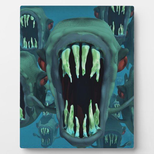 Piranhas Fish Custom Personalize Anniversale Fotoplatte (Vorderseite)
