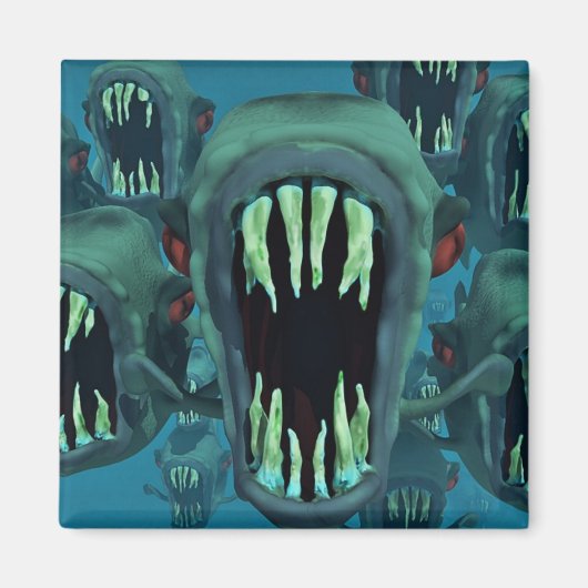 Piranhas Fish Custom Personalize Anniversale Magnet (Vorne)