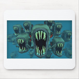 Piranhas Fish Custom Personalize Anniversale Mousepad