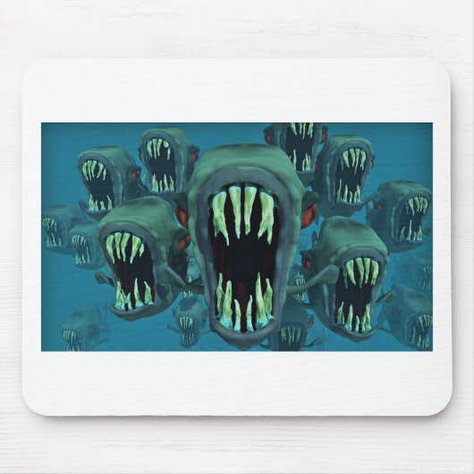 Piranhas Fish Custom Personalize Anniversale Mousepad (Vorne)