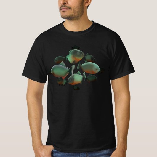 Piranhas Illustration T-Shirt (Vorderseite)