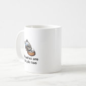 Piranhas sind Leute auch Kaffeetasse (Vorderseite Links)