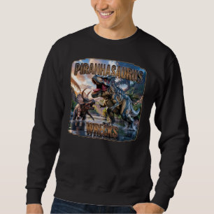Piranhasaurus Wrecks Fotografisch – Lustig Gruseli Sweatshirt