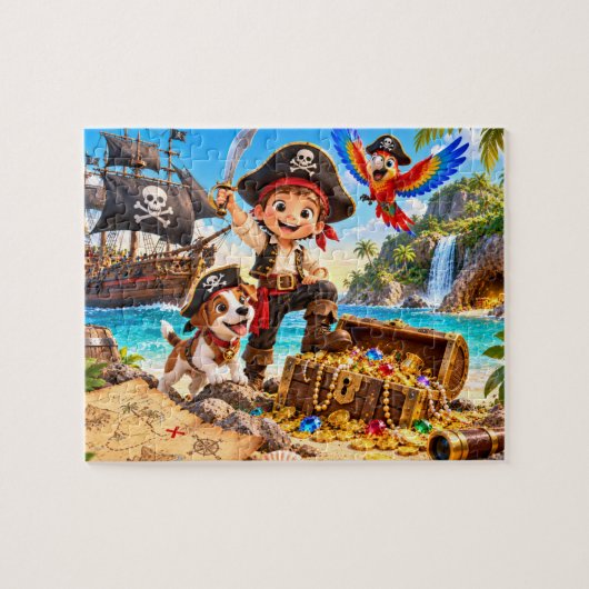 Pirat-Abenteuer Puzzle (Horizontal)