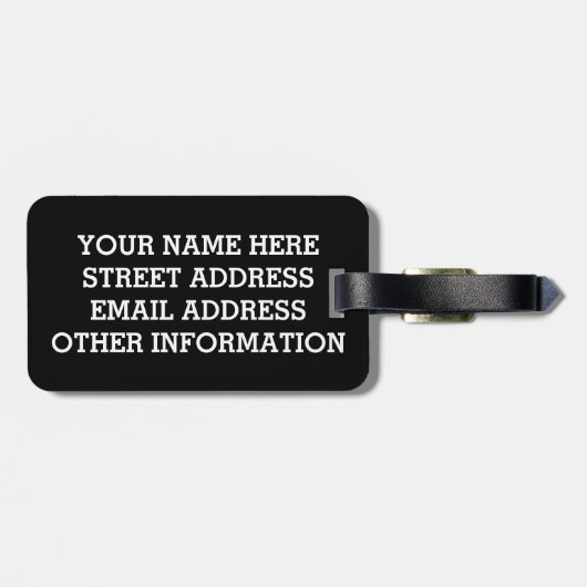 Pirat-ähnliche Tauchen-Flagge Gepäckanhänger (Rückseite horizontal)