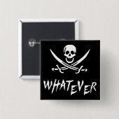 Pirat "apathischen Roger" {Whitebeard} Button (Vorne & Hinten)
