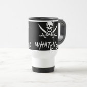 Pirat "apathischen Roger" {Whitebeard} Reisebecher (VorderseiteRechts)