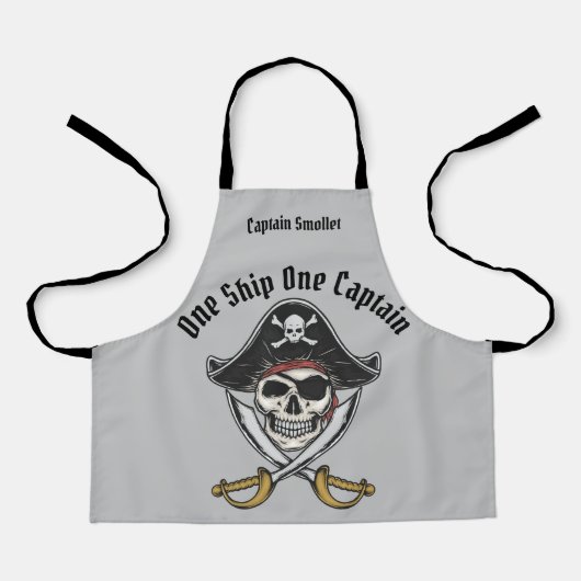 Pirat apron personalisieren schürze (Vorderseite)