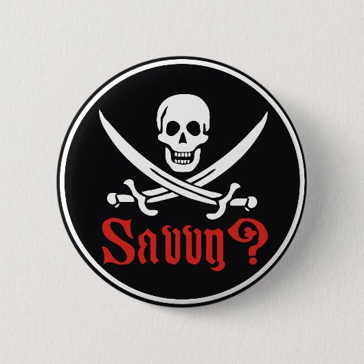 Pirat ausgebufft button (Vorderseite)