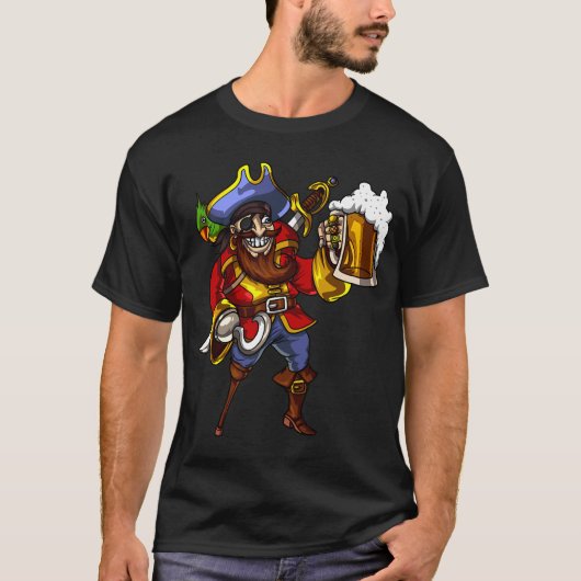 Pirat Bierparty T-Shirt (Vorderseite)