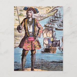 Pirat Black Bart Postkarte