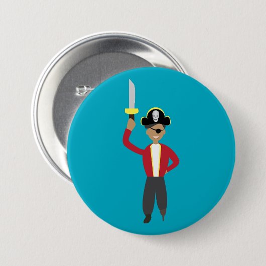 Pirat Button (Vorne & Hinten)