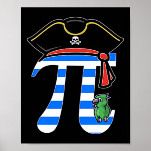 Pirat Costume Hat Pi Rate Poster