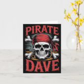 Pirat Dave  Karte (Gelbe Blume)