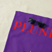 Pirat, der Skelette plündert Strandtuch (Beispiel)