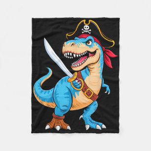 Pirat Dinosaurier T Rex Jungen Kinder Lustiger Hal Fleecedecke