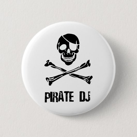 Pirat DJ Button (Vorderseite)