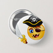 Pirat Emoji Button (Vorne & Hinten)
