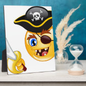 Pirat Emoji Fotoplatte (Seite)