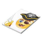 Pirat Emoji Notizblock (Rotiert)