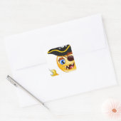 Pirat Emoji Quadratischer Aufkleber (Umschlag)