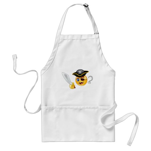 Pirat Emoji Schürze (Vorne)