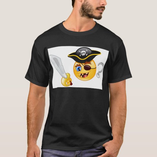 Pirat Emoji T-Shirt (Vorderseite)
