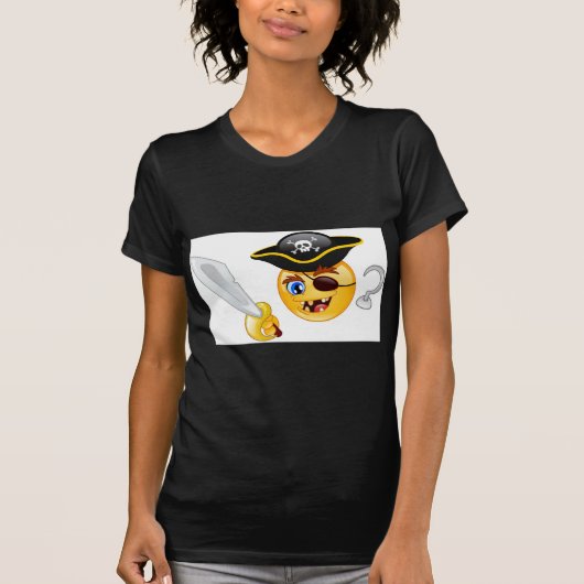 Pirat Emoji T-Shirt (Vorderseite)