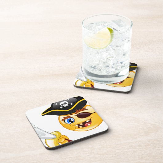 Pirat Emoji Untersetzer (Rechte Seite)