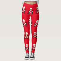 Pirat entbeint Schädel-Leggings