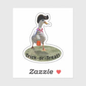 Pirat Ente Halloween Aufkleber (Blatt)