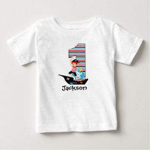 Pirat erstes Geburtstags T-Shirt