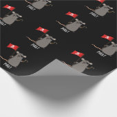 Pirat Funny Pirate Rat Pun Dark BG Geschenkpapier (Ecke)