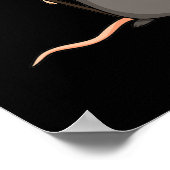 Pirat Funny Pirate Rat Pun Dark BG Poster (Ecke)