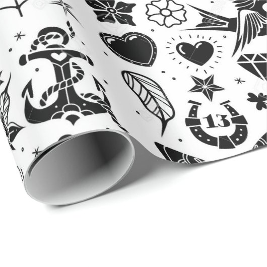 Pirat Geschenkpapier (Rolleneckpunkt)