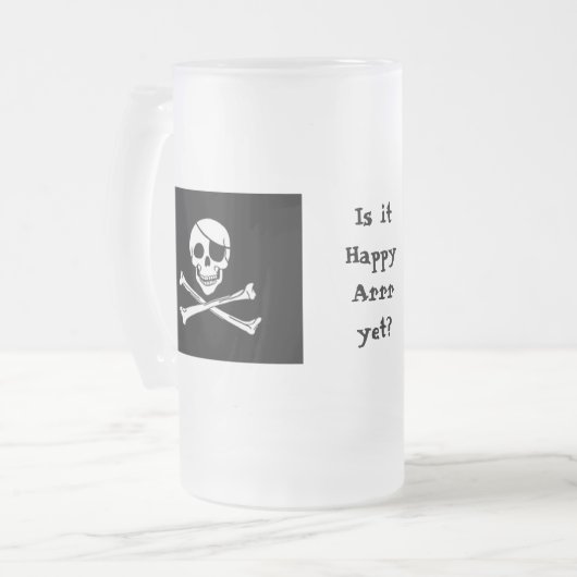 Pirat glückliche Arrr hohe Tasse (Vorderseite Links)