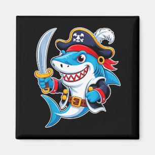 Pirat Hai Lustiges Halloween-Kostüm für Jungen Kin Magnet