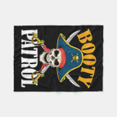Pirat Halloween Beute-Patrouille Fleecedecke (Vorderseite (Horizontal))