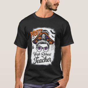 Pirat-Hochschul-Lehrerin Unordentlicher Knoten Fra T-Shirt