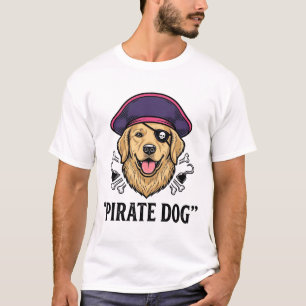 Pirat Hund Vintage Gravur Shirt Design_1