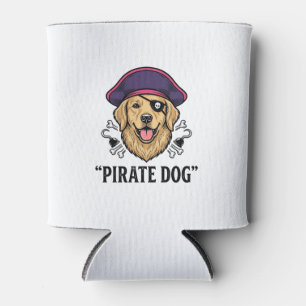 Pirat Hund Vintage Gravur Shirt Design_1 Dosenkühler