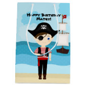 Pirat Jungen Mittlere Geschenktüte (Rückseite)