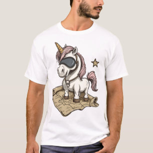 Pirat Kapitän Einhorn (1) T-Shirt