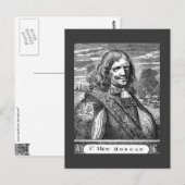 Pirat Kapitän Morgan Postkarte (Vorne/Hinten)
