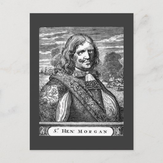 Pirat Kapitän Morgan Postkarte (Vorderseite)